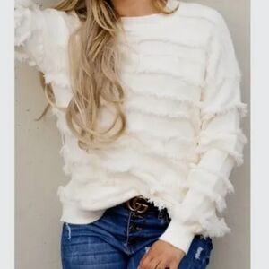 ANDTHEWAY shag sweatet size S/M